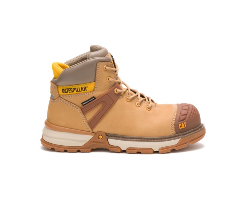 Caterpillar Excavator Superlite Waterproof Nano Toe - Sicherheitsstiefel Herren HellBraun - Schweiz